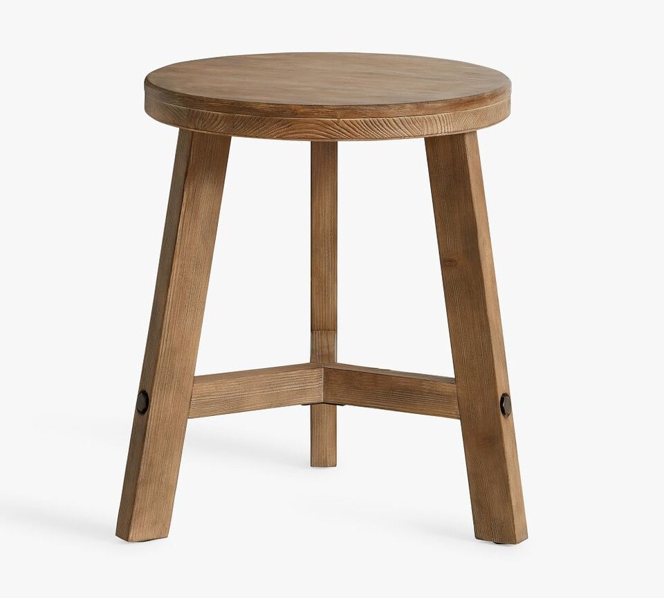 Rustic Farmhouse Round Side Table Pottery Barn Australia